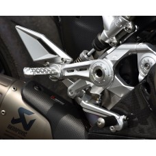 Motocorse Billet Aluminium Rearsets with Titanium Hardware for the Ducati Panigale V4 / S / R (18-24)